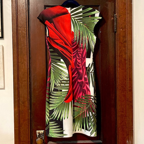 Clover Canyon body con saffron drape dress - Picture 2 of 8